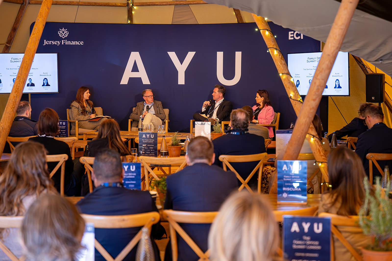 Panel discussion at the AYU Family Office Summit in London